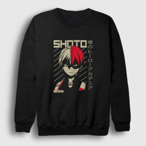 Shoto V2 Anime Boku No Hero Academia Sweatshirt siyah