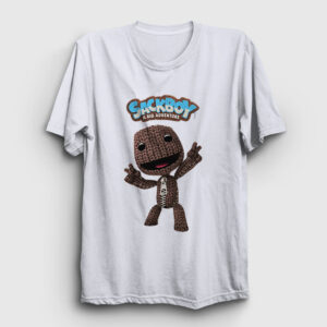 Sign Sackboy A Big Adventure Tişört beyaz