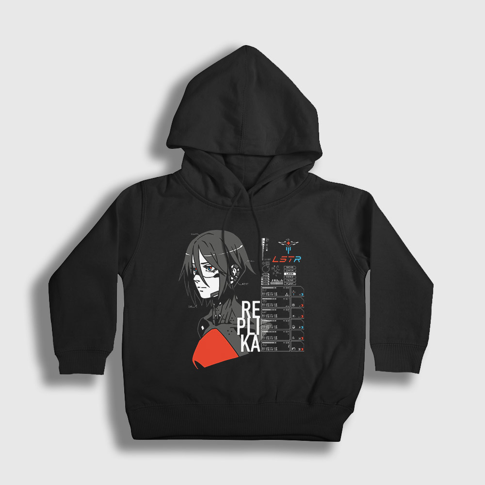Signalis Wake Up Çocuk Kapşonlu Sweatshirt Siyah