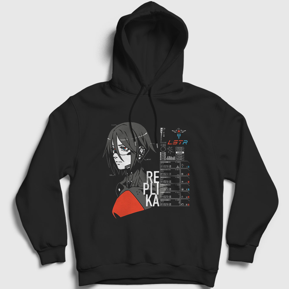 Signalis Wake Up Kapşonlu Sweatshirt Siyah
