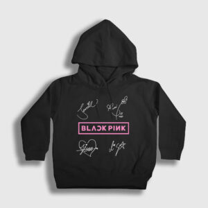 Signs Blackpink Çocuk Kapşonlu Sweatshirt