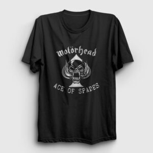 Silver Ace Of Spades Motörhead Tişört siyah