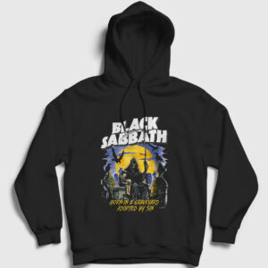 Sin Black Sabbath Kapşonlu Sweatshirt siyah