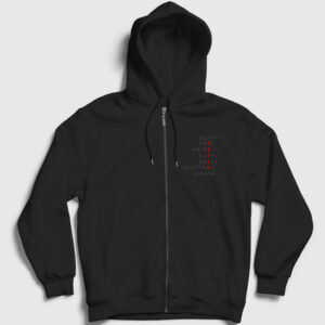 Sins Movie Seven Se7en Fermuarlı Kapşonlu Sweatshirt