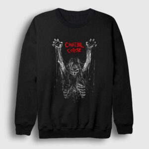 Skeleton Cannibal Corpse Sweatshirt siyah