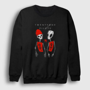 Skeleton Twenty One Pilots Sweatshirt siyah