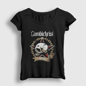 Skull Combichrist Kadın Tişört siyah