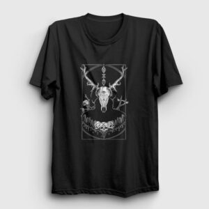 Skull Deer Geyik Tişört siyah