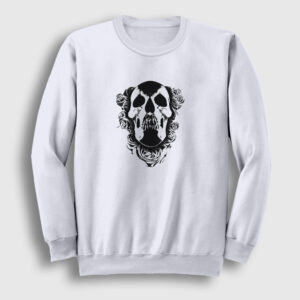 Skull Deftones Sweatshirt beyaz