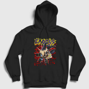 Skull Exodus Kapşonlu Sweatshirt siyah