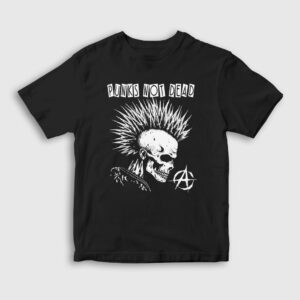 Skull Müzik Punks Not Dead Çocuk Tişört siyah