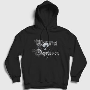 Skull Nocturnal Depression Kapşonlu Sweatshirt siyah