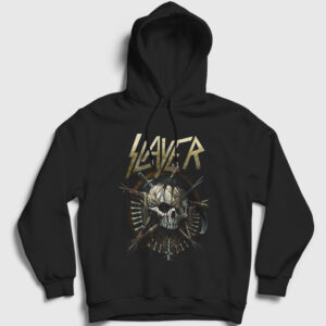 Skull Slayer Kapşonlu Sweatshirt siyah