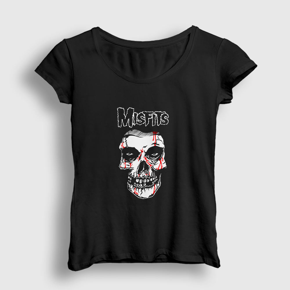 Skull The Misfits Kadın Tişört | Presmono