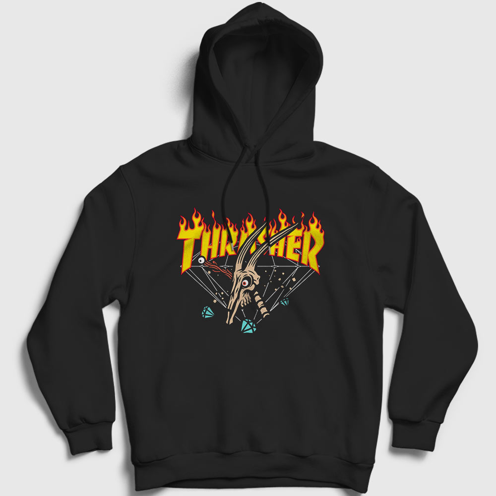 Skull Thrasher Kapşonlu Sweatshirt