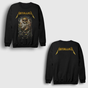 Skull Tutankhamun Metallica Sırt Baskılı Sweatshirt