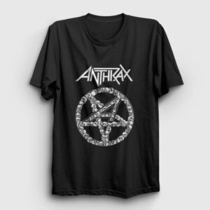 Skulls Anthrax Tişört siyah