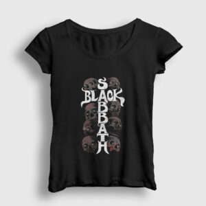 Skulls Black Sabbath Kadın Tişört