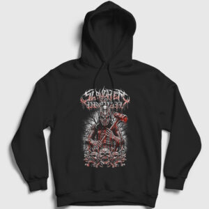 Skulls Slaughter To Prevail Kapşonlu Sweatshirt siyah