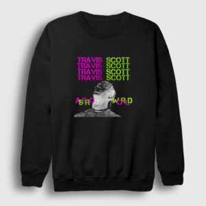 Sky Astroworld Travis Scott Sweatshirt siyah