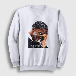 Smoke Astroworld Travis Scott Sweatshirt beyaz