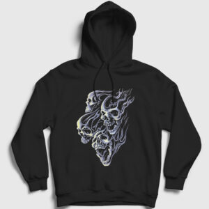 Smoke Skulls Duman Kurukafalar Kapşonlu Sweatshirt siyah