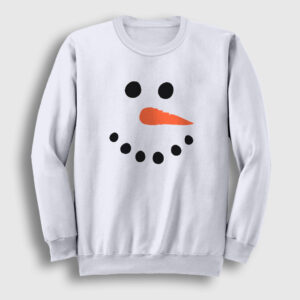 Snowman Kardan Adam Yılbaşı Sweatshirt beyaz