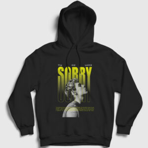 Sorry The Kid LAROI Kapşonlu Sweatshirt siyah