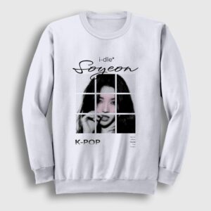 Soyeon K-Pop g i-dle Sweatshirt Beyaz