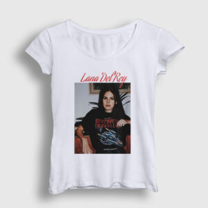 Space Lana Del Rey Kadın Tişört beyaz