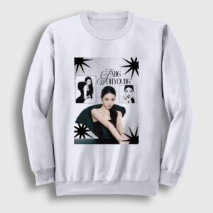 Sparkles Jang Wonyoung K-Pop IVE Sweatshirt Beyaz