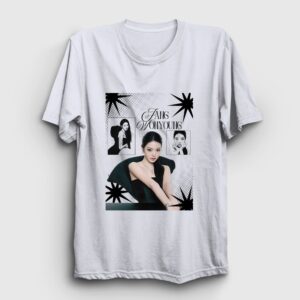 Sparkles Jang Wonyoung K-Pop IVE Tişört Beyaz