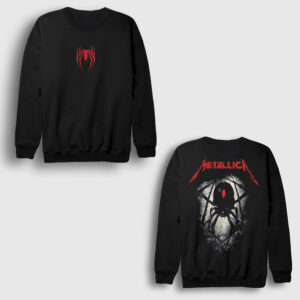 Spider Muzik Metallica Sırt Baskılı Sweatshirt