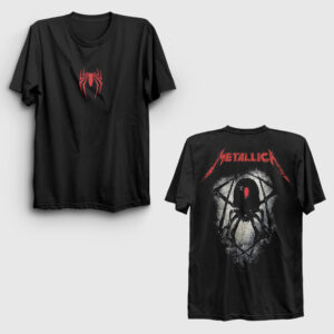 Spider Muzik Metallica Sırt Baskılı Tişört