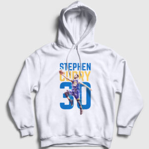 Stephen Curry Nba Basketbol Kapşonlu Sweatshirt beyaz