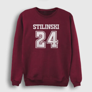 Stiles Stilinski Dizi Teen Wolf Sweatshirt bordo