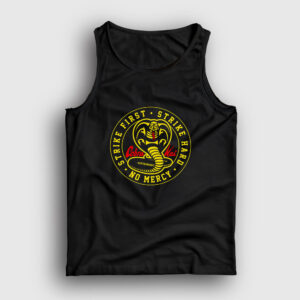 Strike First Logo Karate Cobra Kai Atlet siyah