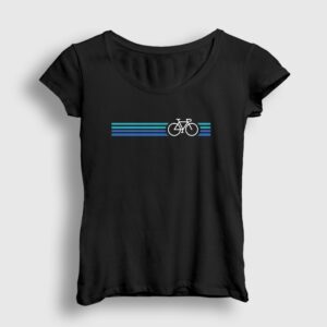 Stripes Bike Hediye Bisiklet Kadın Tişört