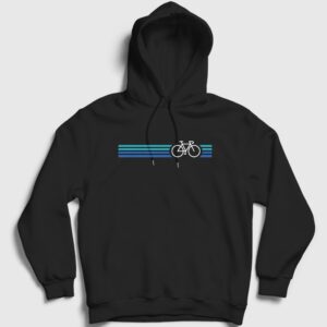 Stripes Bike Hediye Bisiklet Kapşonlu Sweatshirt