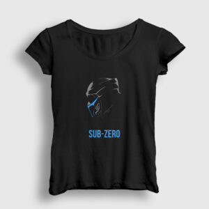 Sub Zero Mortal Kombat Kadın Tişört siyah