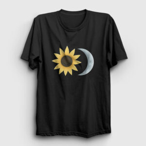 Sunflower Sun Moon Güneş Ay Tişört siyah