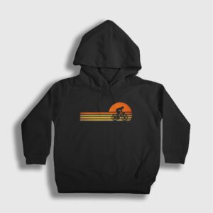 Sunset Biker Hediye Bisiklet Çocuk Kapşonlu Sweatshirt