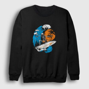 Surfer Skeleton Sweatshirt siyah