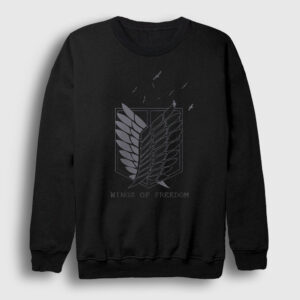 Survey Anime Attack On Titan Sweatshirt siyah