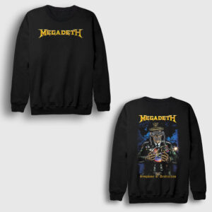 Symphony Of Destruction Megadeth Sırt Baskılı Sweatshirt siyah