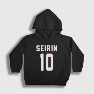 Taiga Kagami Seirin 10 Kuroko No Basket Çocuk Kapşonlu Sweatshirt Siyah