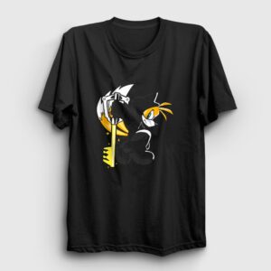 Tails Kingdom Hearts Tişört Siyah