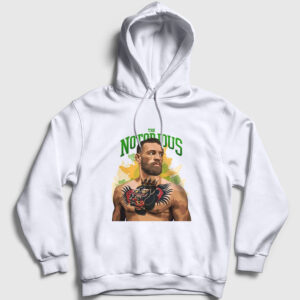 Tattoo Ufc Conor McGregor Kapşonlu Sweatshirt beyaz