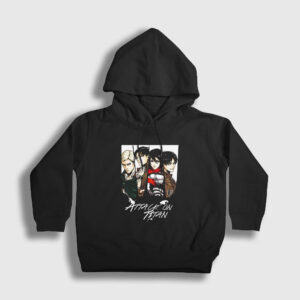 Team Anime Attack On Titan Çocuk Kapşonlu Sweatshirt