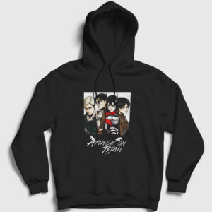 Team Anime Attack On Titan Kapşonlu Sweatshirt